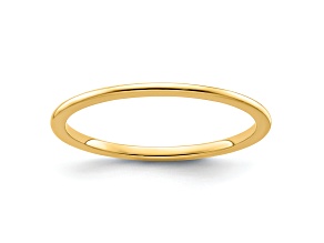 10K Yellow Gold 1.2mm Half Round Stackable Expressions Band