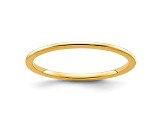 10K Yellow Gold 1.2mm Half Round Stackable Expressions Band