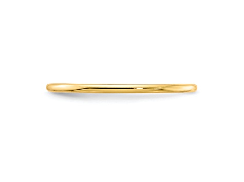 10K Yellow Gold 1.2mm Half Round Stackable Expressions Band