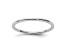 Rhodium Over 10K White Gold 1.2mm Half Round Stackable Expressions Band