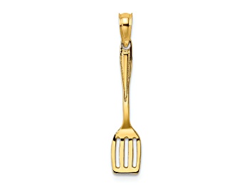 Picture of 14k Yellow Gold 3D Polished Spatula Charm