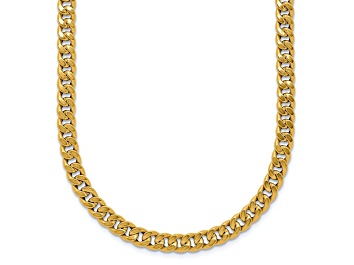 Picture of 14K Yellow Gold Polished Curb Link Necklace
