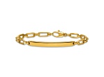 14K Yellow Gold 4.8mm ID Oval Link 7.5 inch Bracelet