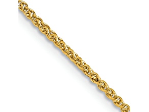 14K Yellow Gold Spiga Link Anklet