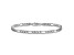 Rhodium Over 14k White Gold 4.4mm Figaro Link Bracelet, 7 Inches