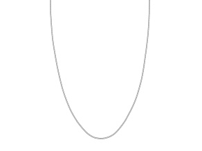 14k White Gold 1.60mm Hollow Snake Chain Necklace 16 inch