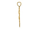 14K Yellow Gold 4-Leaf Clover Charm