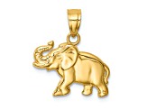 14k Yellow Gold Elephant Pendant