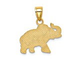 14k Yellow Gold Elephant Pendant