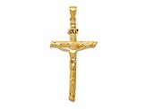 14K Yellow Gold INRI Crucifix Pendant