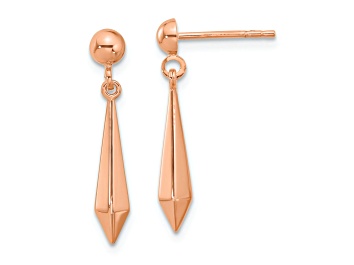 Picture of 14k Rose Gold Polished Dangle Earrings