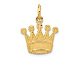 14K Yellow Gold Kings Crown Charm