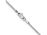 14K White Gold 1mm Franco Chain Necklace