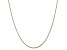 14K Yellow Gold 1.6mm Round Snake Chain Necklace