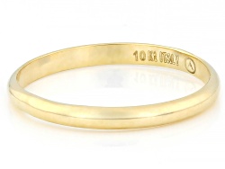10K Yellow Gold 2MM Polished Comfort Fit Band Ring