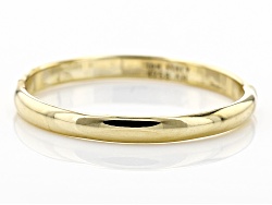 10K Yellow Gold 2MM Polished Comfort Fit Band Ring