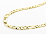 10K Yellow Gold 2.5MM Figaro Chain