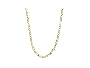 10k Yellow Gold Hollow Cable Chain Necklace 20 inch 3mm