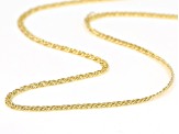 10K Yellow Gold Diamond-Cut 2MM Double Curb Chain