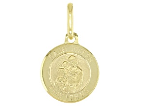 10K Yellow Gold Saint Joseph Medal Pendant