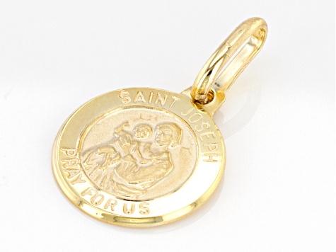 10K Yellow Gold Saint Joseph Medal Pendant