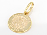 10K Yellow Gold Saint Michael Medal Pendant