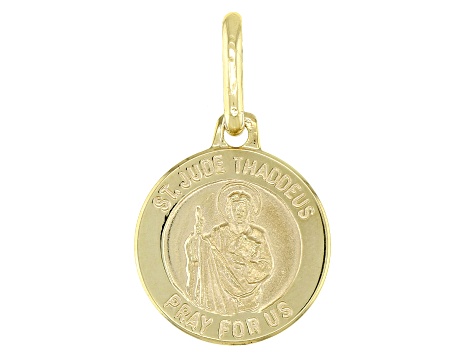 10K Yellow Gold Saint Thaddeus Medal Pendant