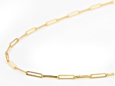 10K Yellow Gold 1.7MM Paperclip 16 Inch Chain
