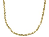 10k Yellow Gold Hollow Designer Rope Chain Necklace 20 inch 1.5 Mm