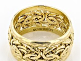 10k Yellow Gold Byzantine Link Band Ring