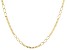 14K Yellow Gold Curb and Oval Station Link 2.9MM Fashion Chain