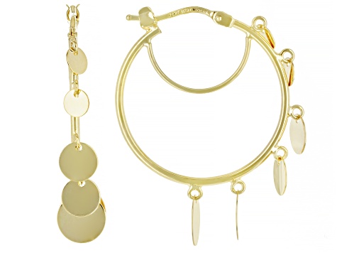 jtv gold hoop earrings