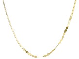 10K Yellow Gold Flat High Polish Valentino Chain