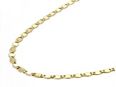 10K Yellow Gold Flat High Polish Valentino Chain