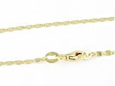 10K Yellow Gold Flat High Polish Valentino Chain