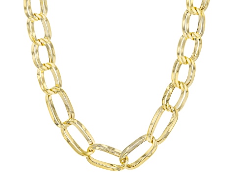 10K Yellow Gold Mirror Signora Necklace