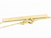 10K Yellow Gold Brilliamo™ Bar Necklace
