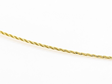 10K Yellow Gold 0.7MM Omega Cable Flex Chain