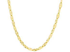 10K Yellow Gold Twisted Starburst Chain