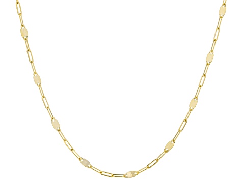 10K Yellow Gold 2MM Mirror 18 Inch Chain