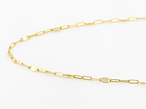 10k Yellow Gold 2mm Mirror 18 Inch Chain - Au1203a 