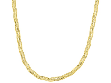 10K Yellow Gold Braided Chain