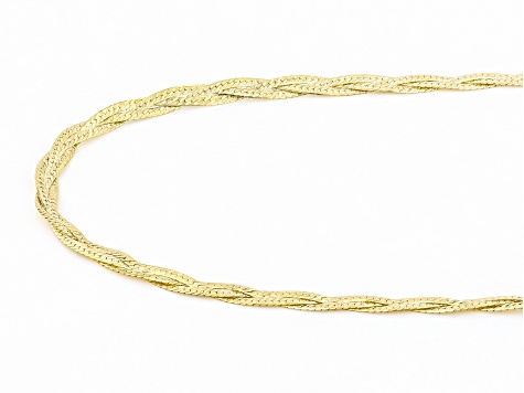 10K Yellow Gold Braided Chain