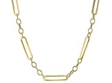 10K Yellow Gold 5.3MM Figaro Paperclip 18 Inch Chain