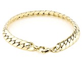 14K Yellow Gold 7.6MM Mirror Curb Link Bracelet