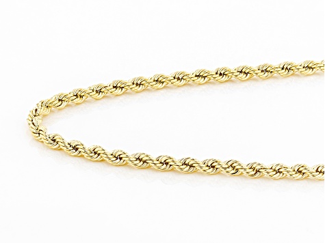 10K Yellow Gold 2.5MM Rope Chain