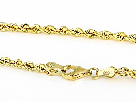 10K Yellow Gold 2.5MM Rope Chain
