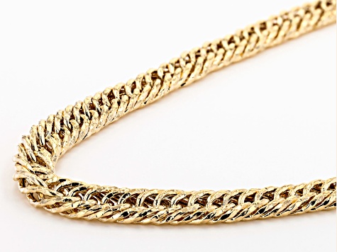 10K Yellow Gold Diamond-Cut 9MM Curb Chain