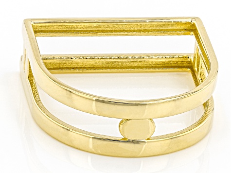 10K Yellow Gold Paperclip Link Ring