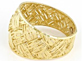 14K Yellow Gold Basket Weave Ring